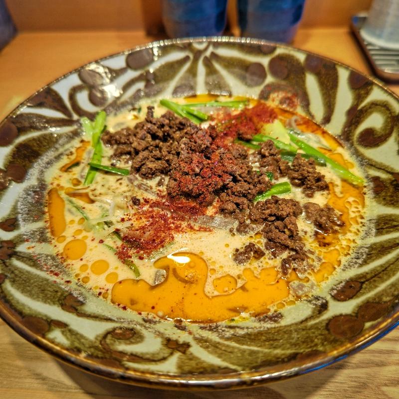 肉みそ担担そば(東京とろろそば 横浜丸山台店)