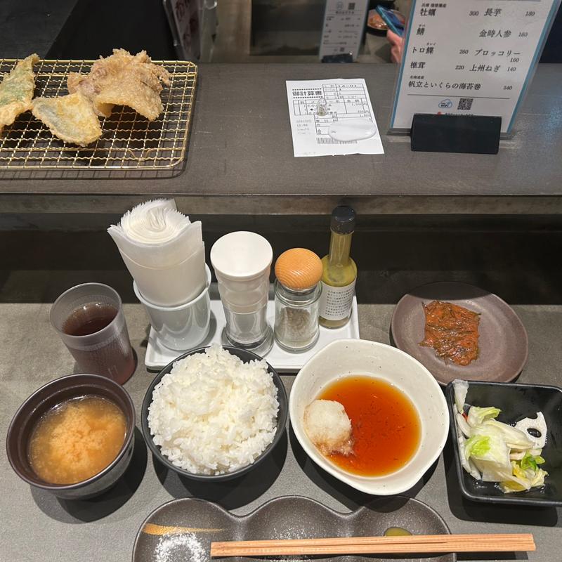 たかお天定食(博多天ぷら たかお 東京ポートシティ竹芝店)