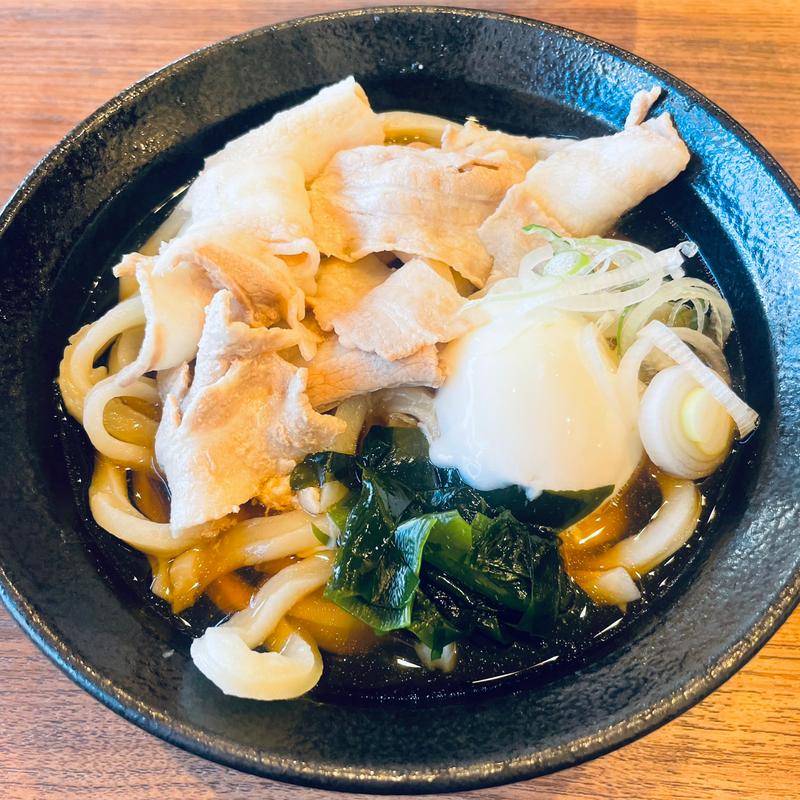 にく温玉ぶっかけ(手打ちうどんわだや)