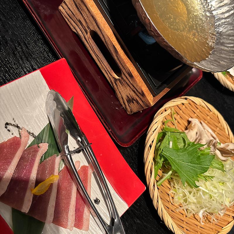 岩手県産ゆず香る鴨の南蛮鍋(北前そば高田屋 池袋西口店)