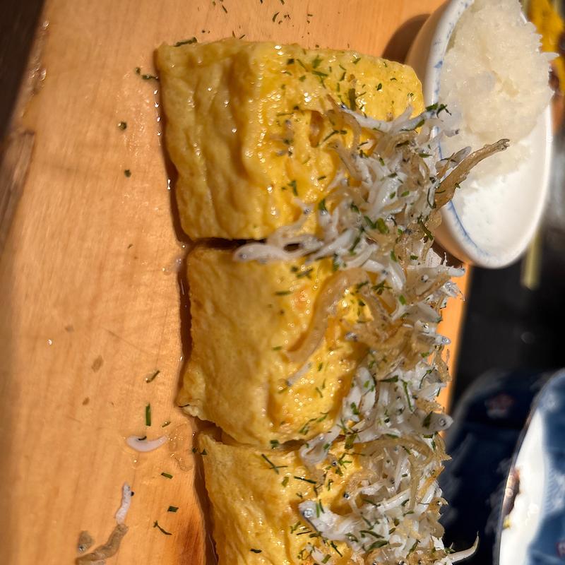 しらすたっぷり海苔のだし巻き玉子(北前そば高田屋 池袋西口店)