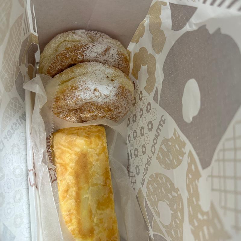 エンゼルクリーム、ホット・セイボリーパイBBQフランクフルト(ミスタードーナツ イトーヨーカドー曳舟ショップ)