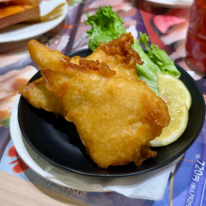 かれいから揚げ(すし銚子丸 亀戸店)