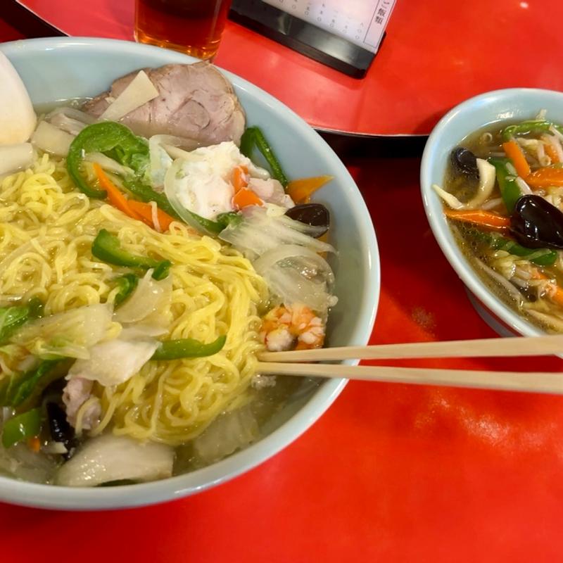 五目そば 大盛＋広東麺(一兆)