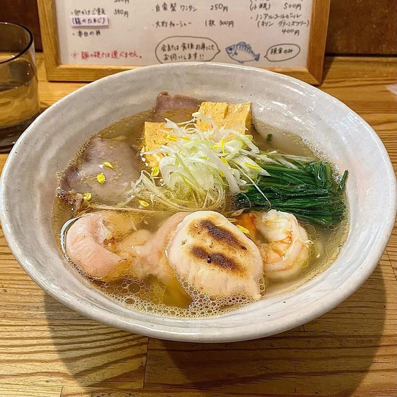 海老もち塩味 海老もち追加(らーめん 彩哲 ～isato～)