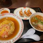 天津飯ラーメンセット