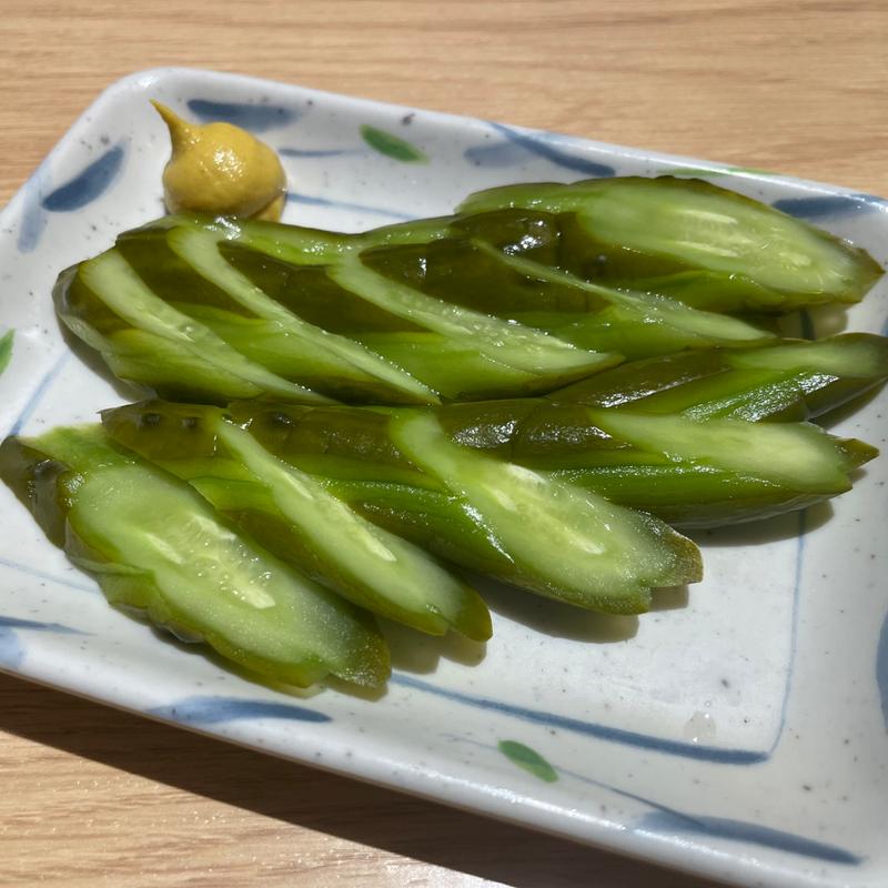 きゅうり一本漬け(格安ビールと鉄鍋餃子 3・6・5酒場新大阪ソーラ21店)