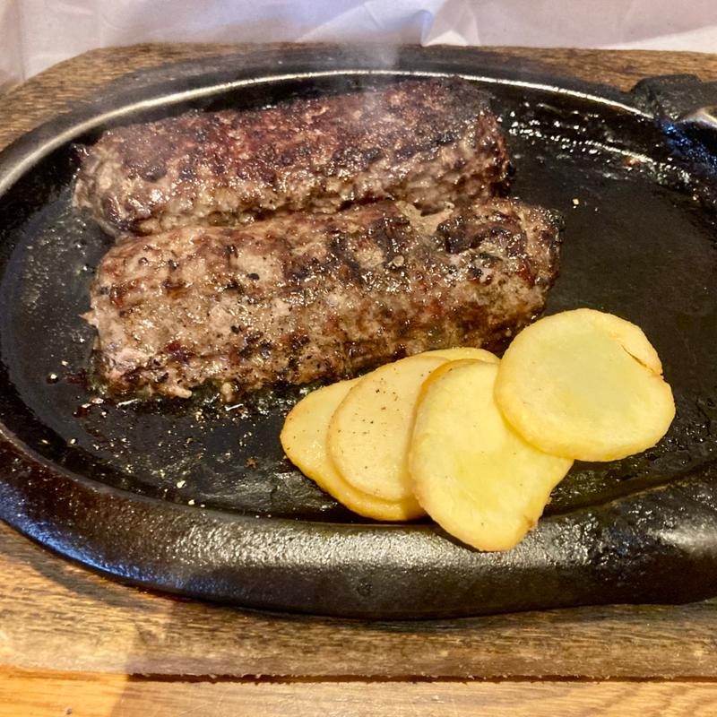 炭焼きがんこハンバーグ200g(ステーキハウス ブロンコビリー北綾瀬店)