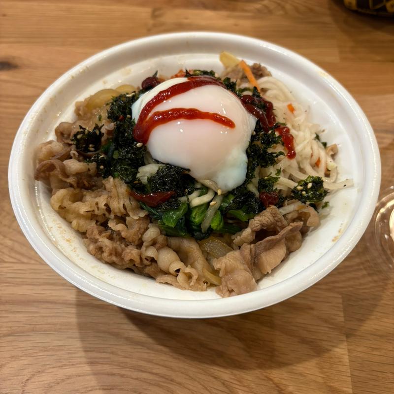 温玉黒ビビンバ牛丼 特盛(すき家 155号常滑大鳥店)