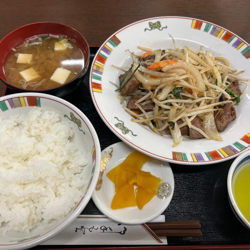 レバニラ炒め定食(大石食堂 )