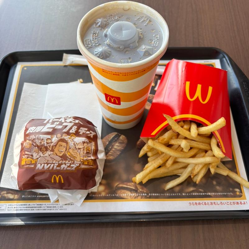 N.Y.バーベキュー肉厚ビーフ&チーズセット(マクドナルド イオンモール岡崎店)