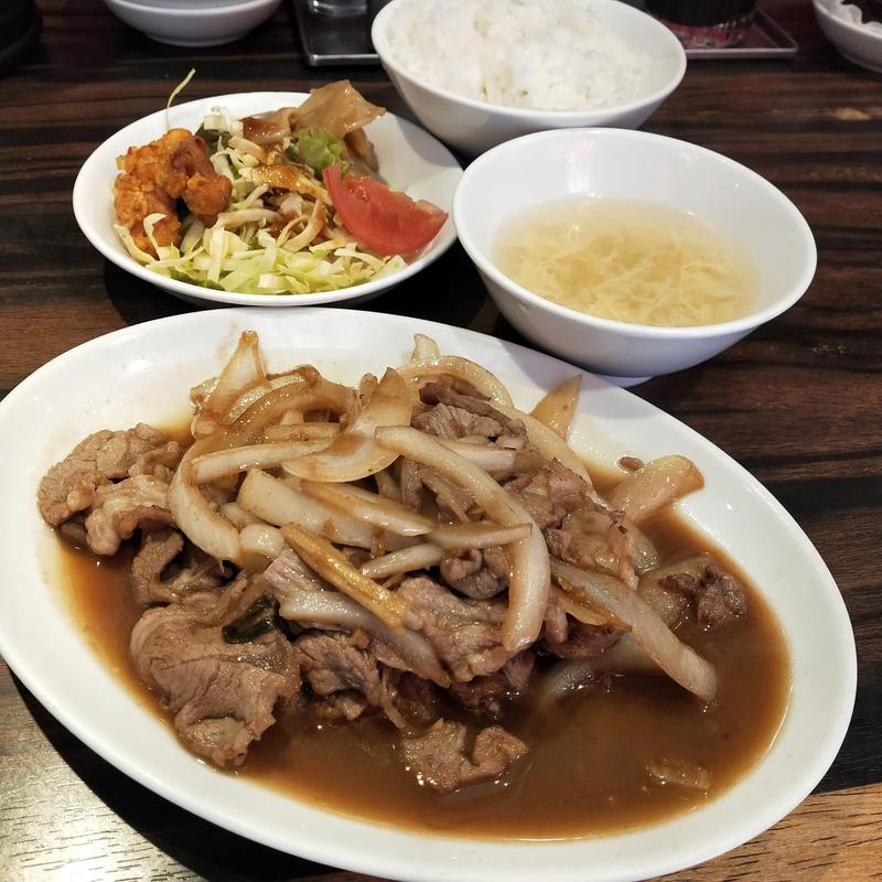 ジンギスカン定食(珉珉 南千日前本店)