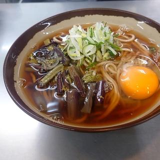 山菜そば(JR長野駅 新幹線 そば店)