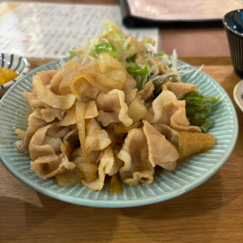 生姜焼き定食(あさからひるごはん)