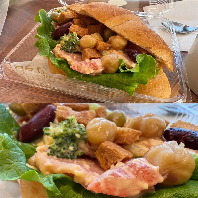 彩野菜のサラダサンド(ハースブラウン 南万騎が原)