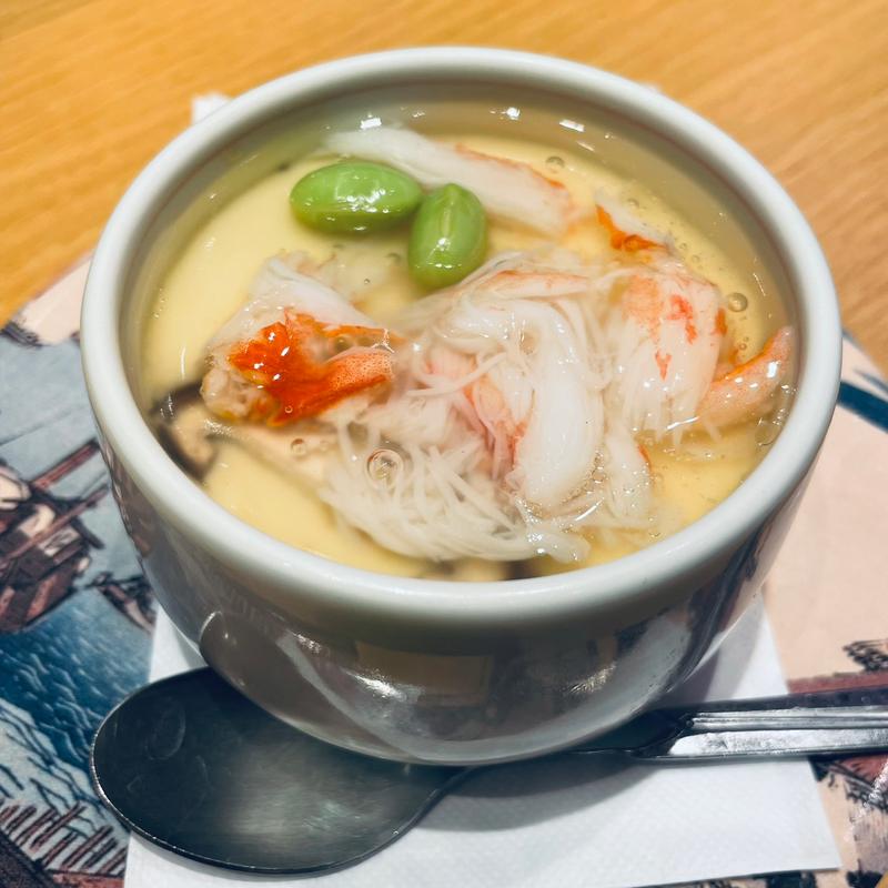 本ズワイ蟹の餡かけ茶碗蒸し(宇和島グルメ寿司 すしえもん)