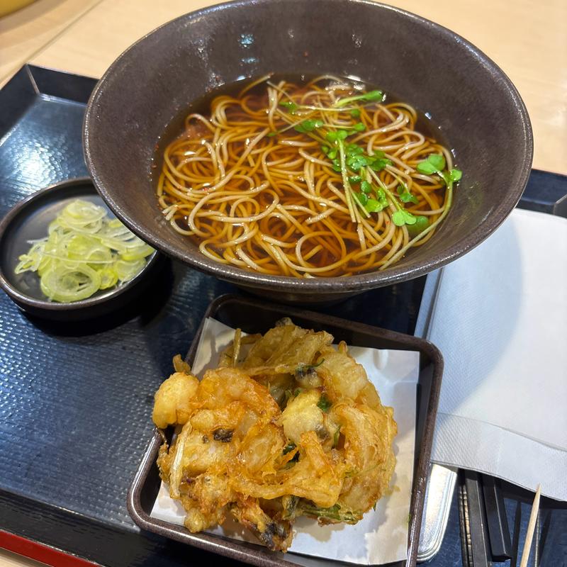 AKEかきあげそば(ゆで太郎 もつ次郎 北本深井店)