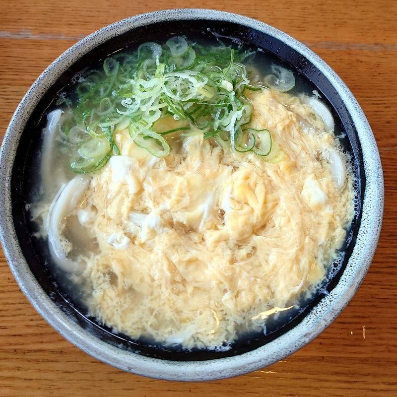 玉子とじうどん(長住うどん)