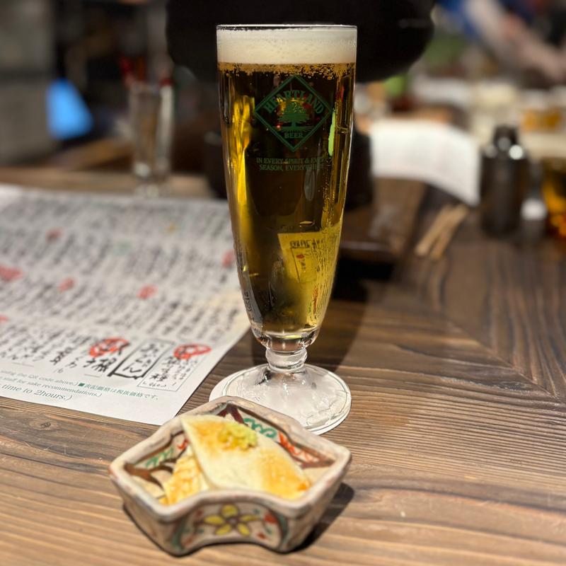 生ビール(ぽんしゅや三徳六味　四条烏丸店)