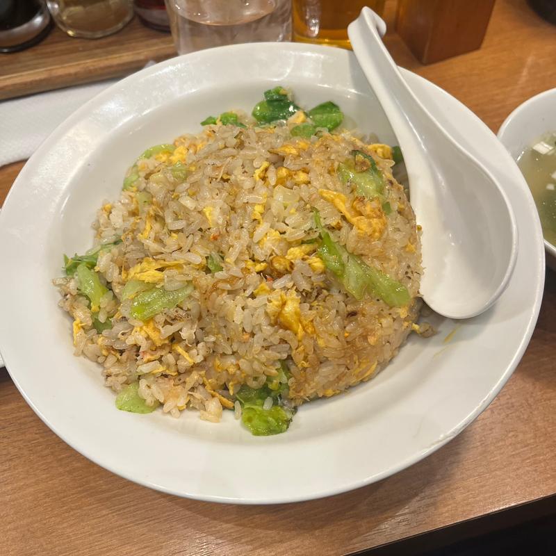 カニレタスチャーハン(麺飯食堂なかじま)