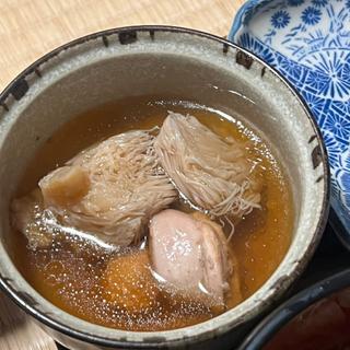 比内地鶏ときのこの煮物(鶴の湯温泉 （つるのゆおんせん）)