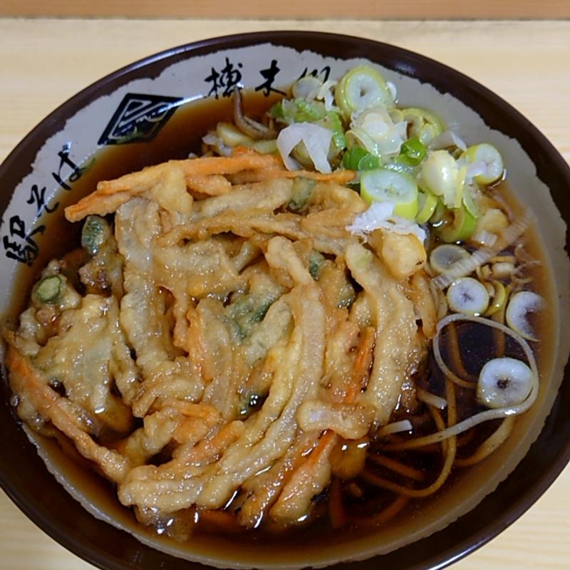 かき揚げそば(駅そば 榑木川 松本駅店)