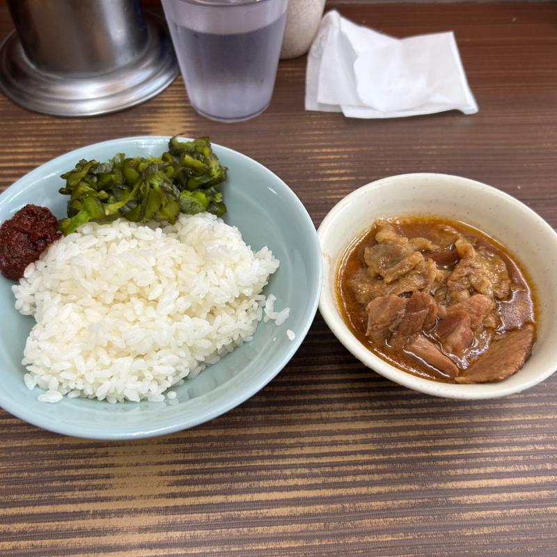 無料ライス＋朝のサービス小皿(武蔵家 川口店 )