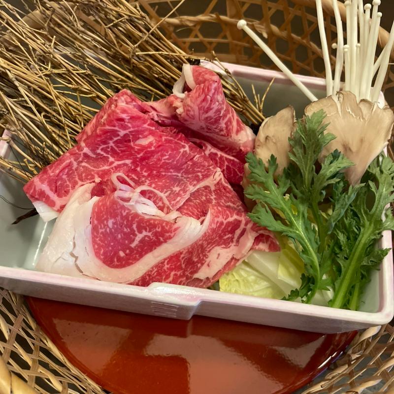 豊後牛緑茶出汁のしゃぶしゃぶ(御料理 雲雀(ヒバリ))