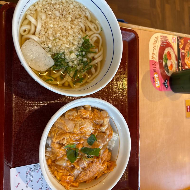 親子丼とハイカラうどん(なか卯 神田須田町店 )