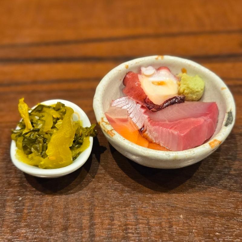 お造り 香の物(家和らぎ 心斎橋 和食)