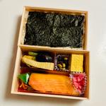 海苔弁当(ハラミ白醤油焼)(魚弁)