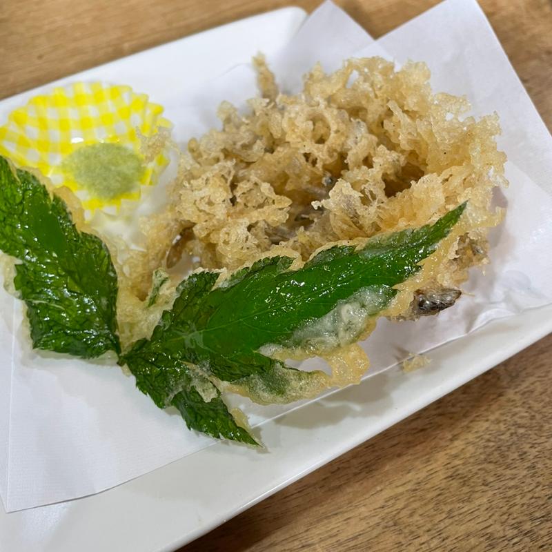 しらすのかき揚げ(蕎仙 （きょうせん）)