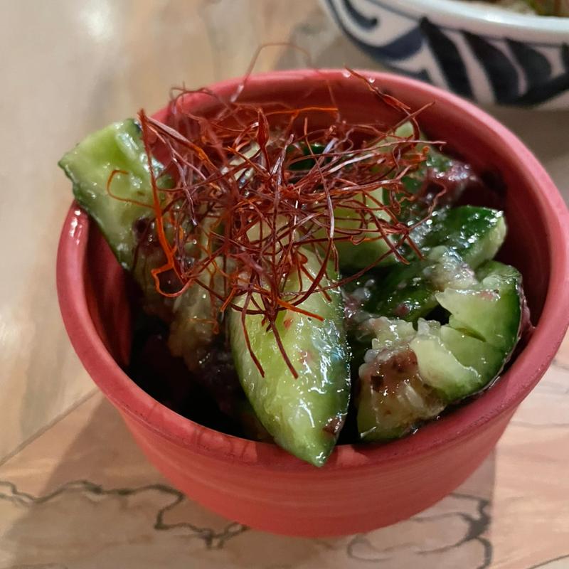 たたき梅しそきゅうり(焼き鳥　石橋)