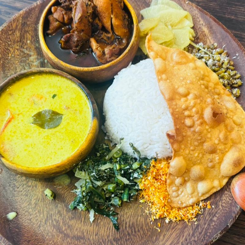 スリランカプレート（2種盛）(ヤムヤムカデー)