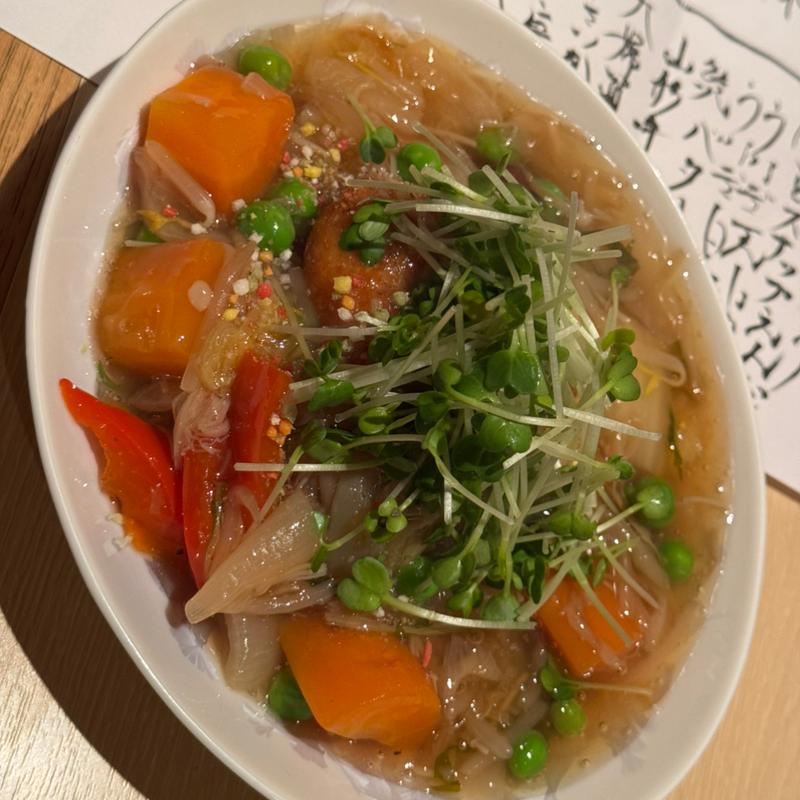 クリームコロッケ野菜あんかけ(割烹 大田川)