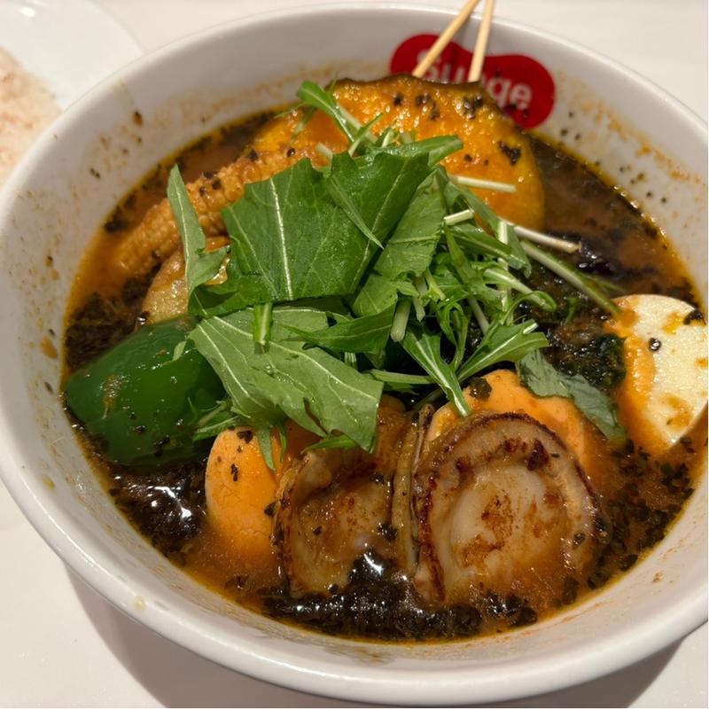 帆立とあおさの海鮮カレー(北海道スープカレー　Suage丸の内店)