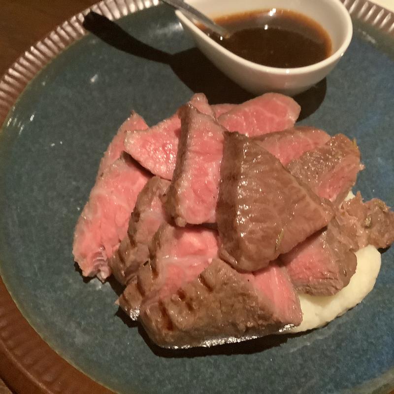 黒毛和牛のグリル(薪窯ピザとワイン SUONARE)