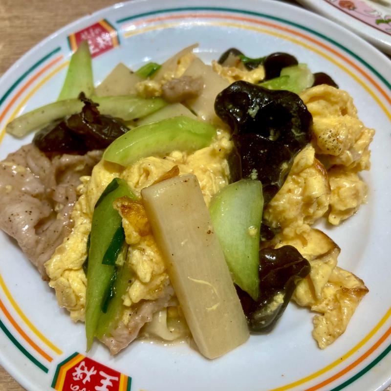 肉と玉子のいりつけ(餃子の王将 平井駅南口店)