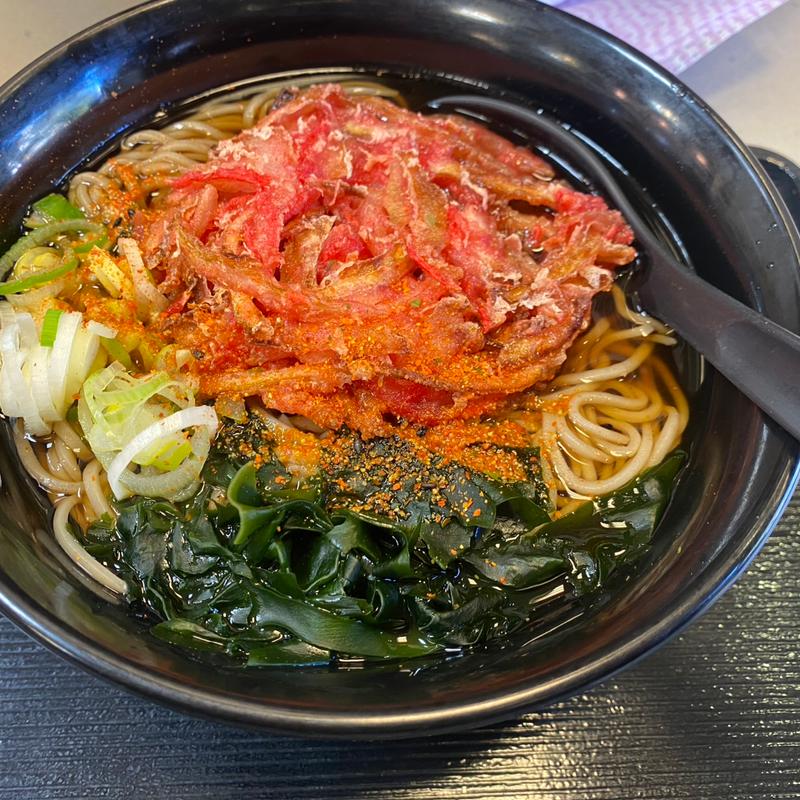 紅生姜天そば(名代 富士そば 元住吉店)