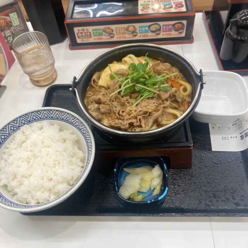 カレー鍋膳(吉野家 １４号線幕張店)