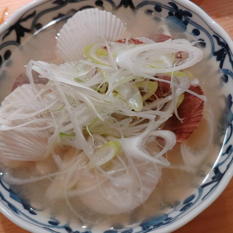 ほたての稚貝汁(四季 花まる 時計台店)