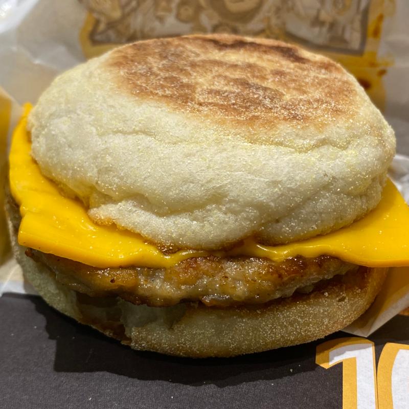 N.Y.バーベキューソーセージ&チーズマフィン(マクドナルド イオン大野城店)