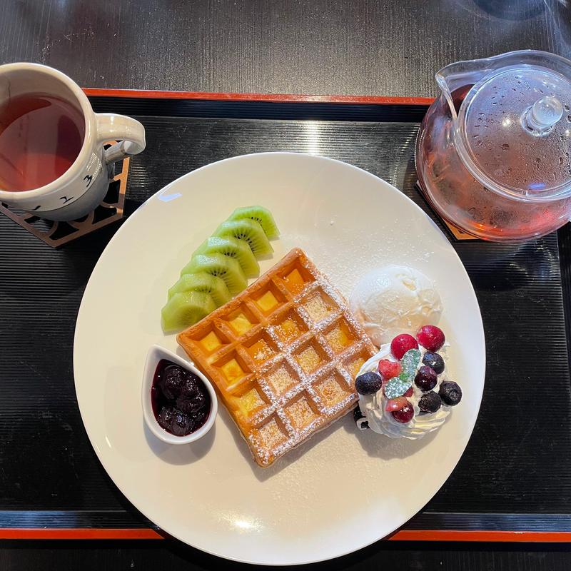 ワッフル(Cafe123／ひふみ養蜂園)