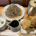 もり蕎麦大・舞茸天・とり天