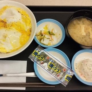 とろっとたまご丼 ライス大盛、ポテサラ(松屋 お花茶屋店 )