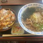 醤油ラーメンカツ丼セット