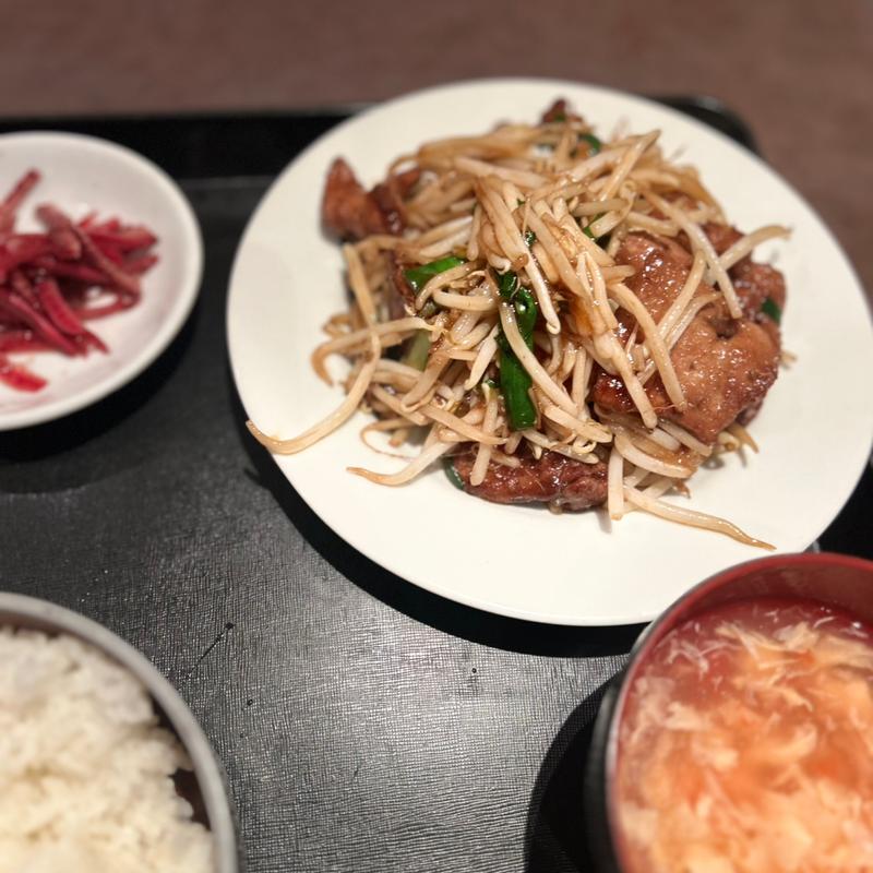 ニラレバ炒め定食(台湾料理 沙羅)