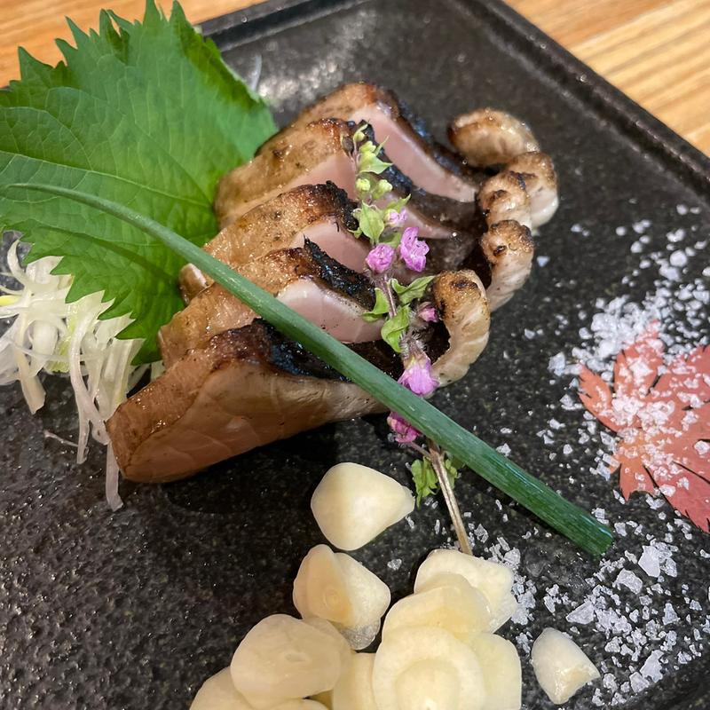 鰆の藁焼き(煙と炭W)