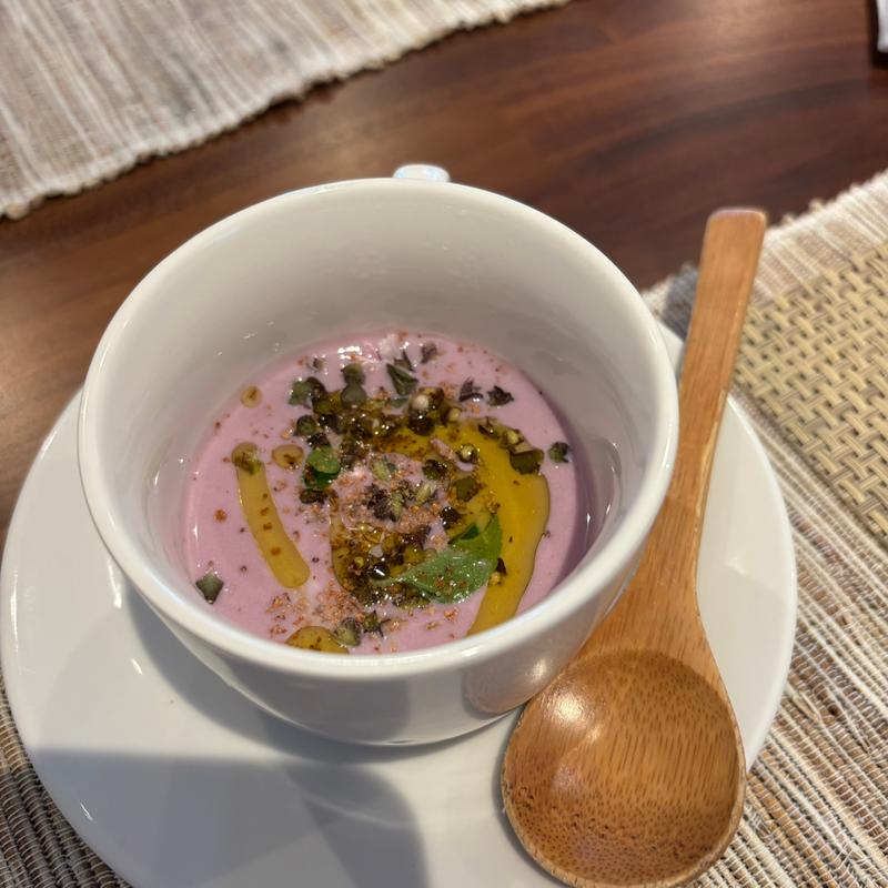 紫いものスパイシースープ(ゆさらび)