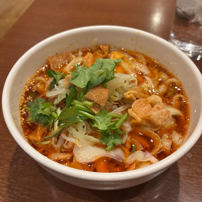 夜の刀削麺セット(唐朝刀削麺 西新宿店)